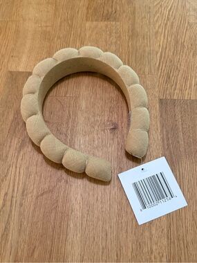 Versed Tan Linen Croissant Headband GRWM Viral NEW